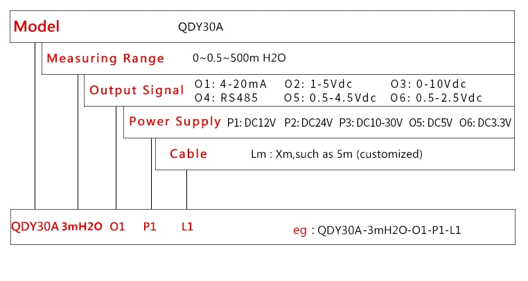 Qdy30A Analog DC12V 24V 4-20mA RS485 Hydrostatic Smart Submersible Stainless Steel 316 Tank Water Level Sensor