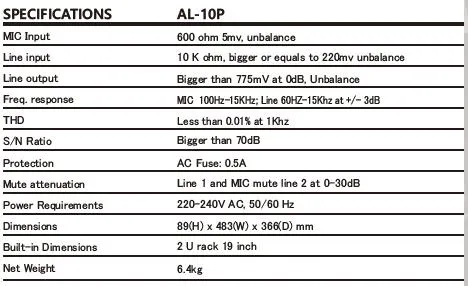 10-Channel Paging Selector with 10 Try Contact in and out Built-in Pleasant Chime Paging up to 10 Speaker Zones